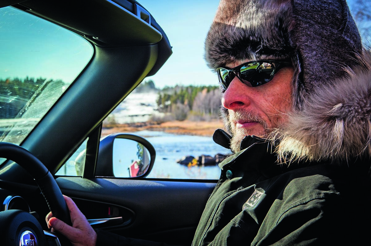 Fiat 124 Spider heads to the Arctic Circle