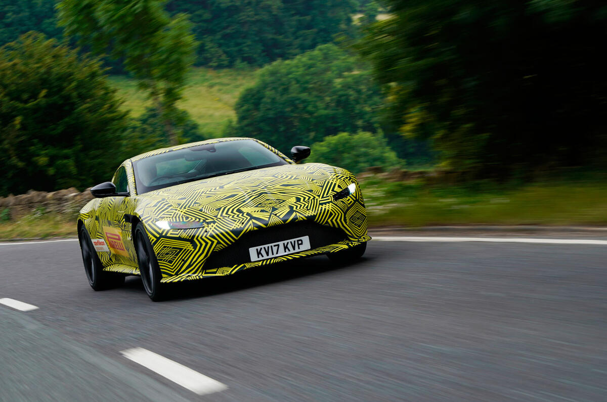 2017 Aston Martin Vantage spotted testing in near-production form