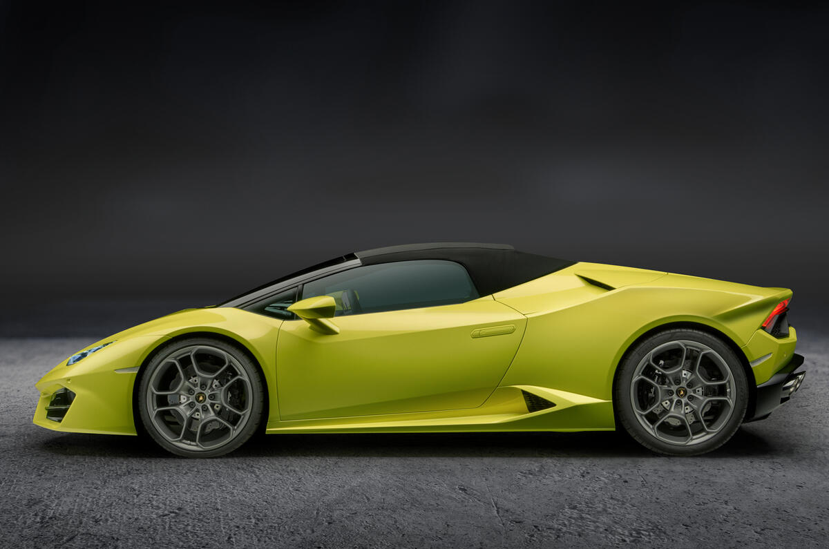 Lamborghini Huracan rear-wheel drive Spyder revealed at LA motor show