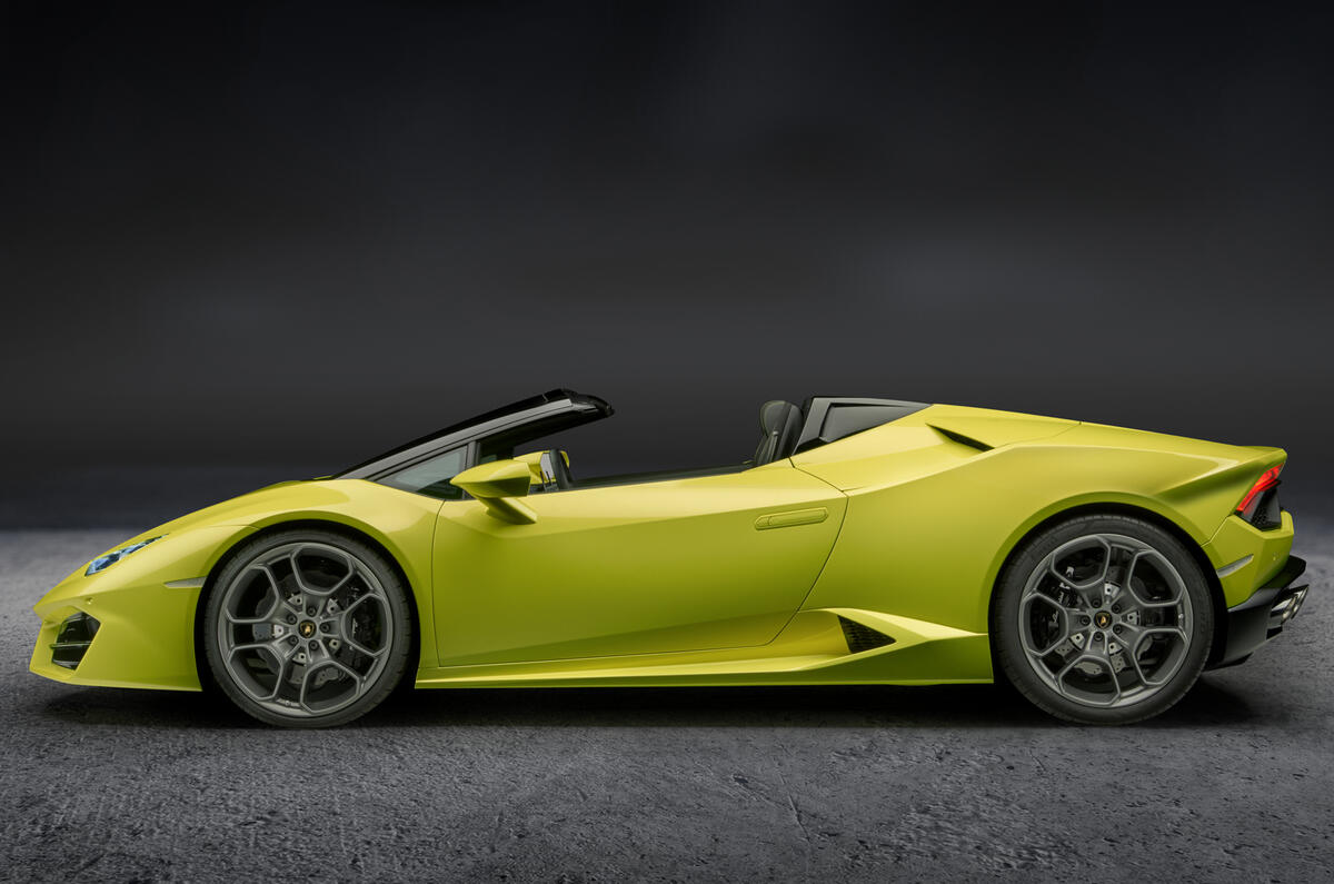 Lamborghini Huracan rear-wheel drive Spyder revealed at LA motor show