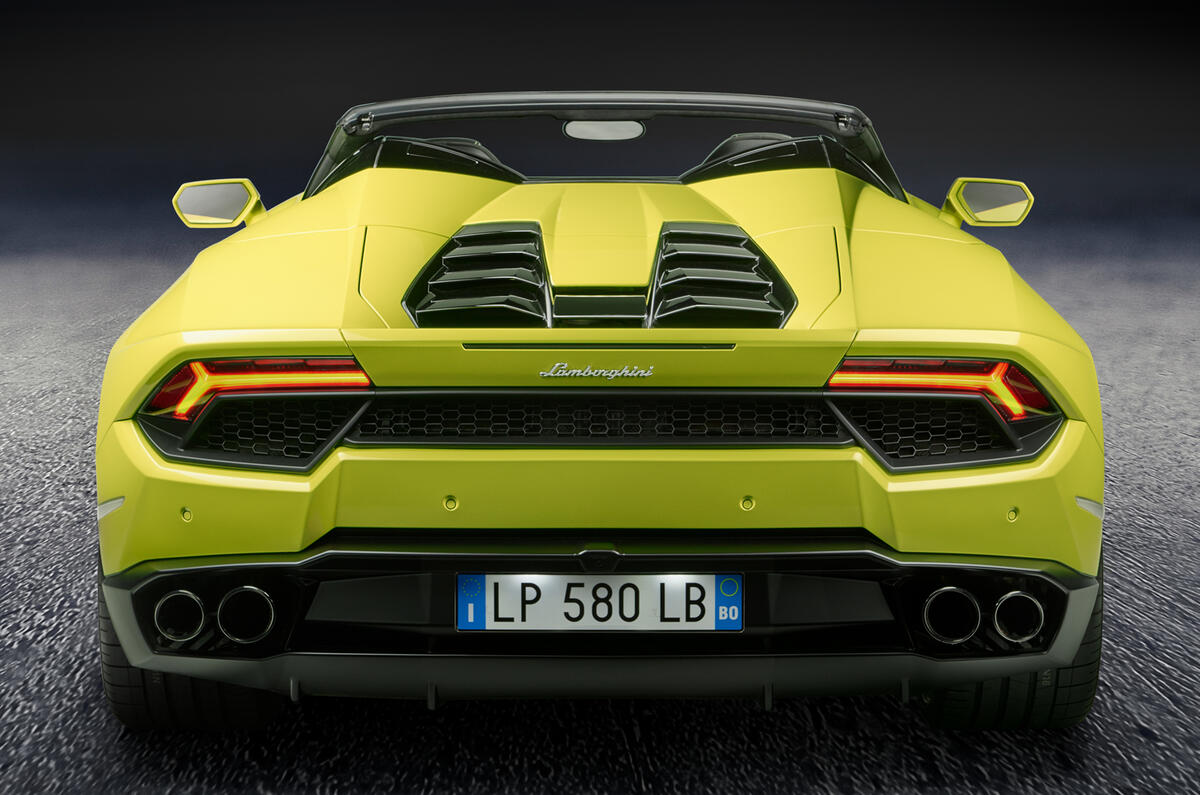 Lamborghini Huracan rear-wheel drive Spyder revealed at LA motor show