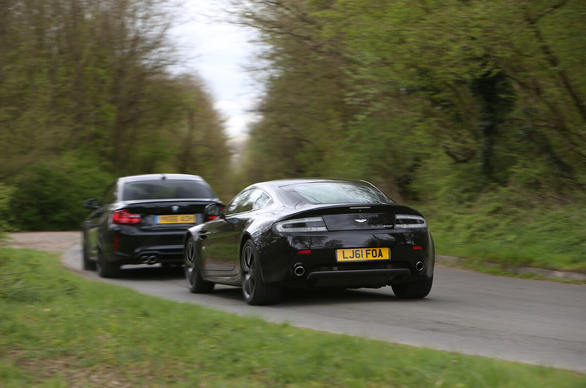 BMW M2 vs Aston Martin V8 Vantage: new vs used