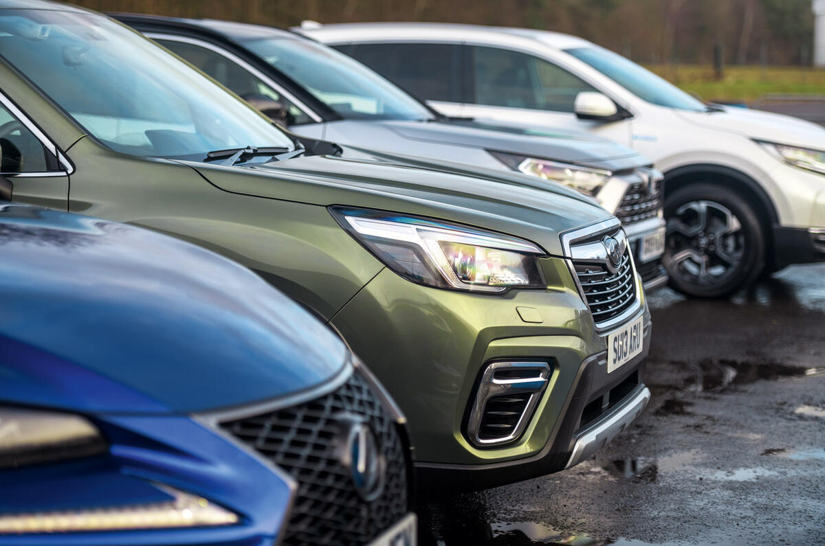 Hybrid mega test - Subaru Forester edging ahead Hybrid mega test - Subaru Forester edging ahead