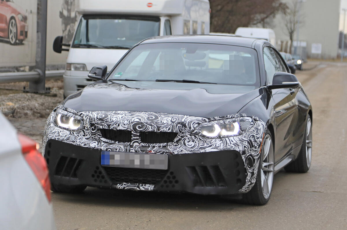 Facelifted BMW M2 headlights