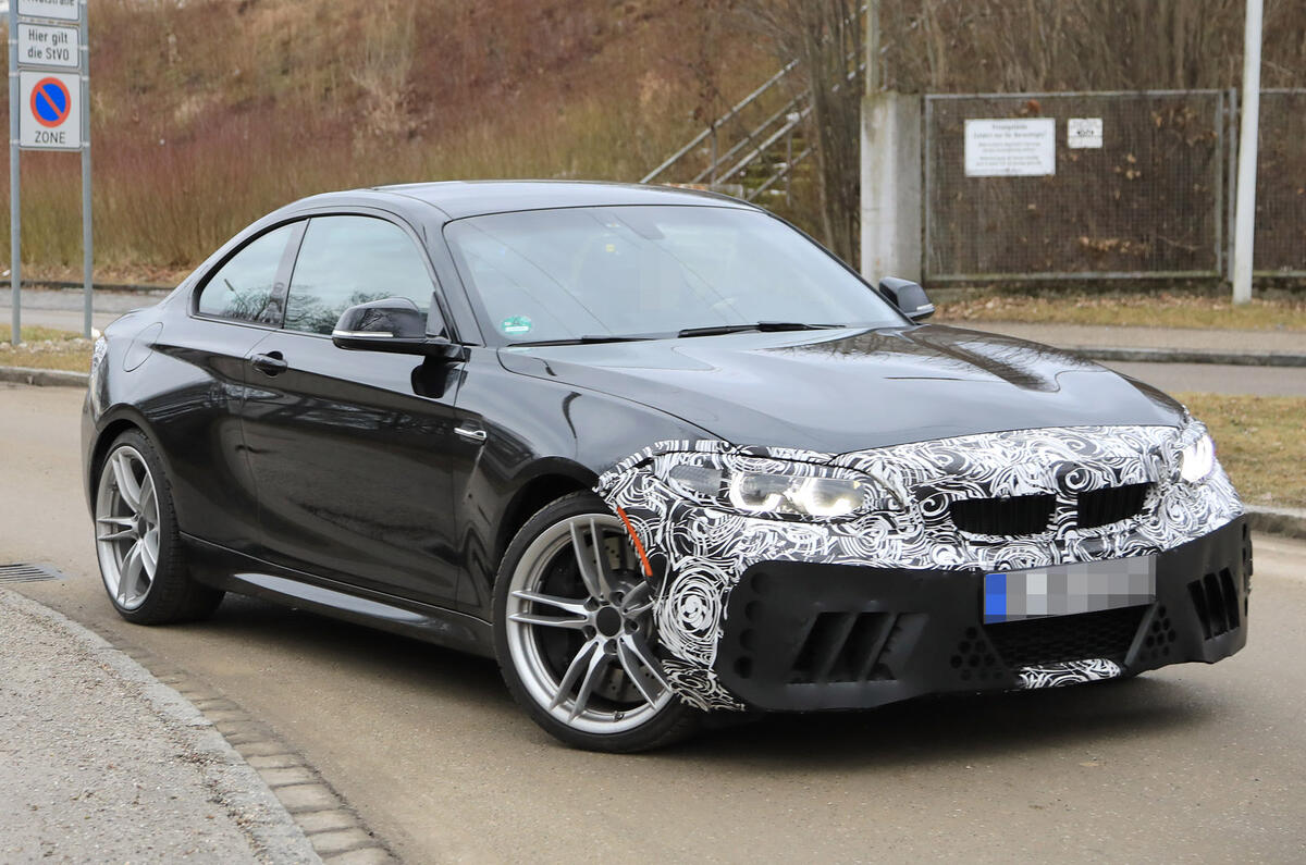 Facelifted BMW M2 begins testing