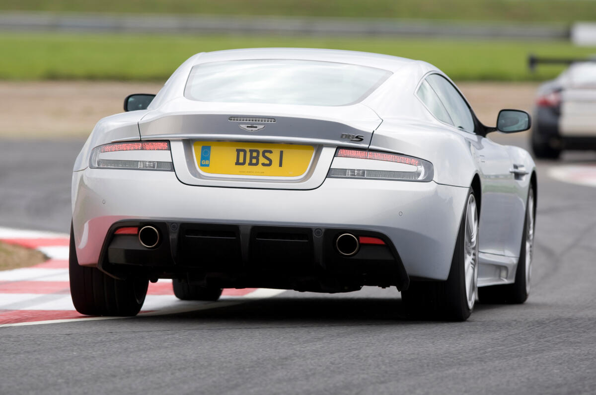 Aston Martin DBS 2008 rear tracking braking Aston Martin DBS 2008 rear tracking braking