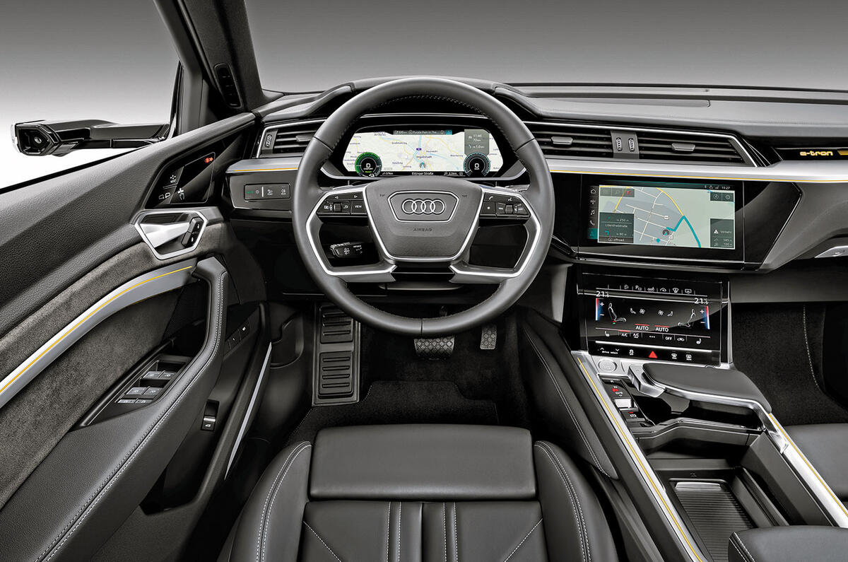 Audi E-tron 2019 official reveal steering wheel