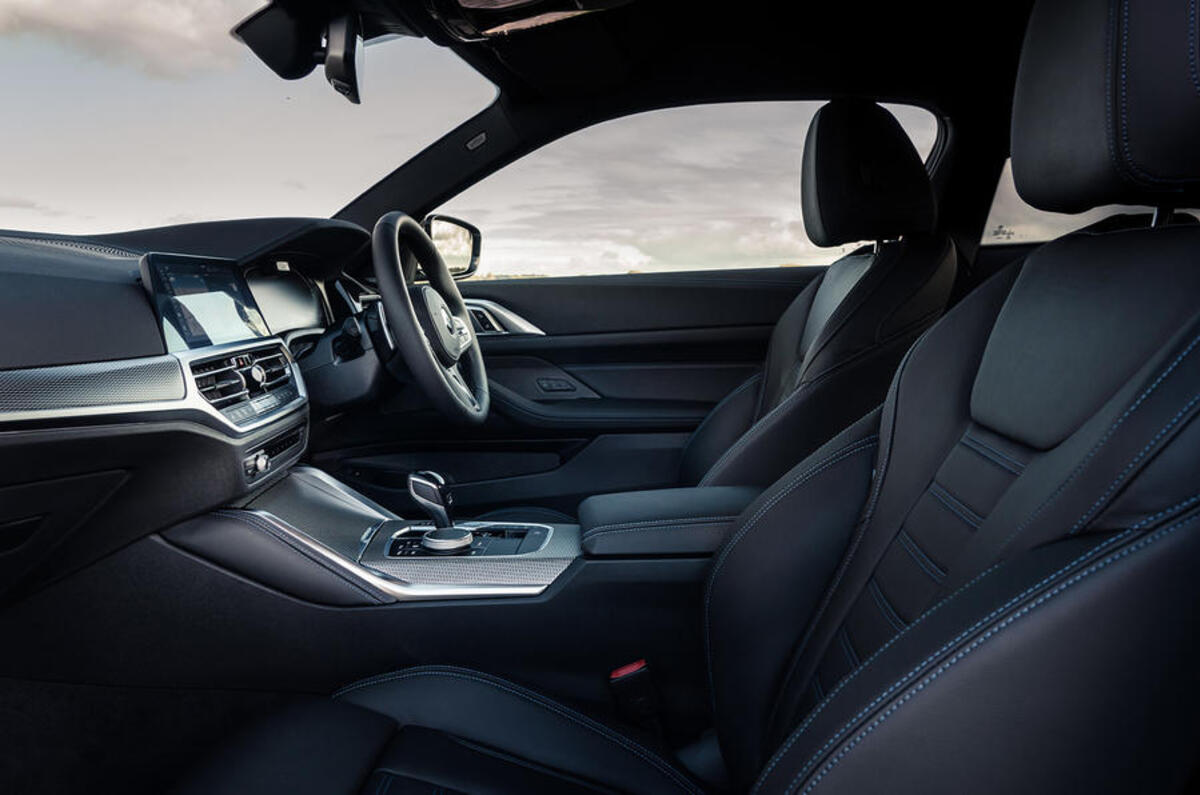 Autocar writers car of 2020 - BMW 4 Series interior