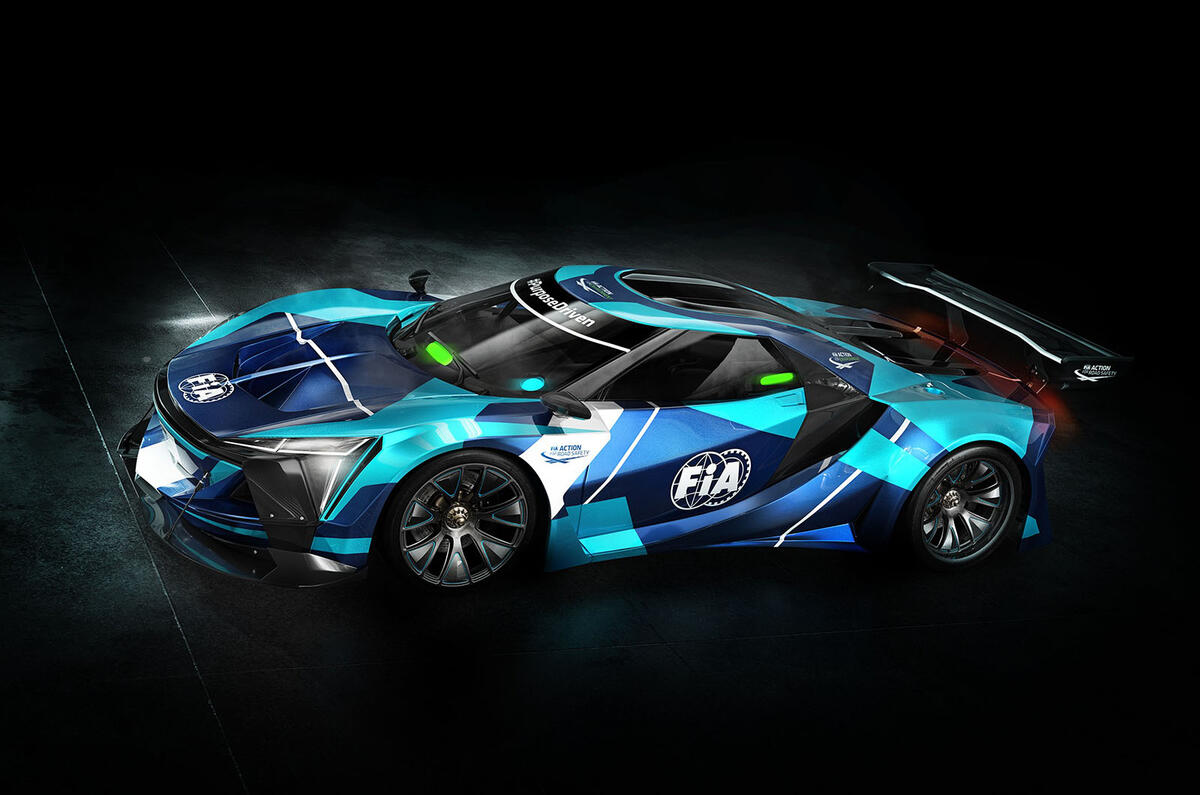 5 FIA electric GT official announcement car 5 FIA electric GT official announcement car