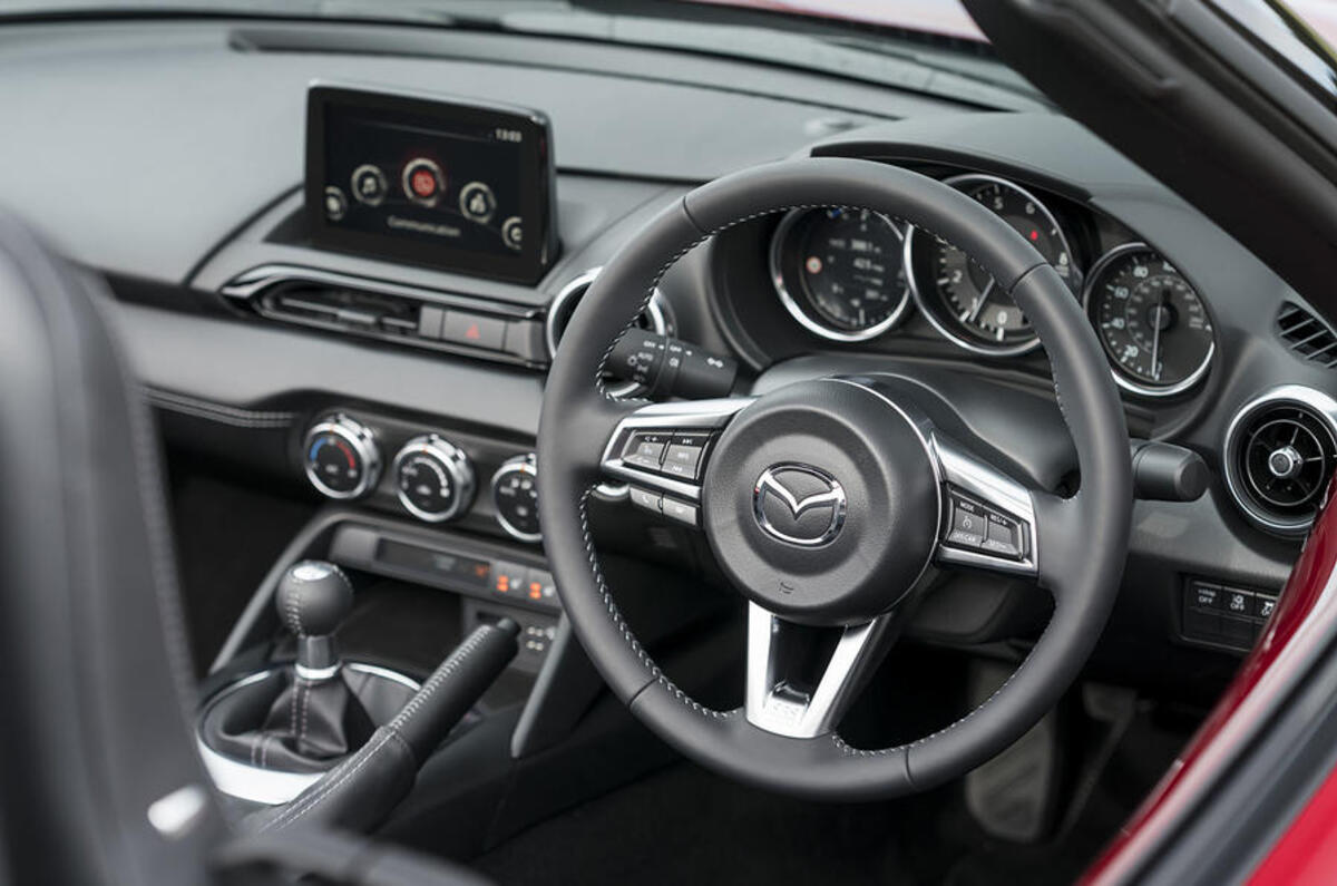 Autocar writers car of 2020 - Mazda MX 5 dashboard