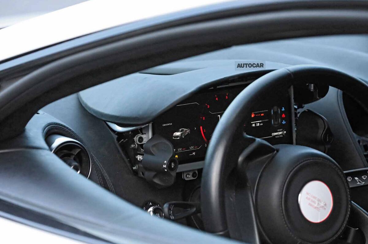 McLaren Sports Series Hybrid prototype dash