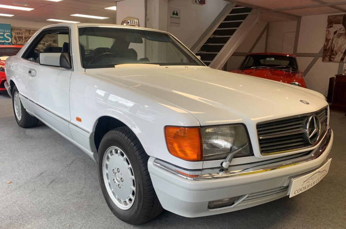 Mercedes 500 SEC - static front Mercedes 500 SEC - static front