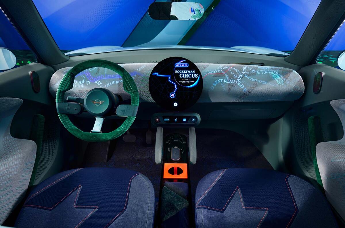 Mini Aceman concept 2022 interior Mini Aceman concept 2022 interior