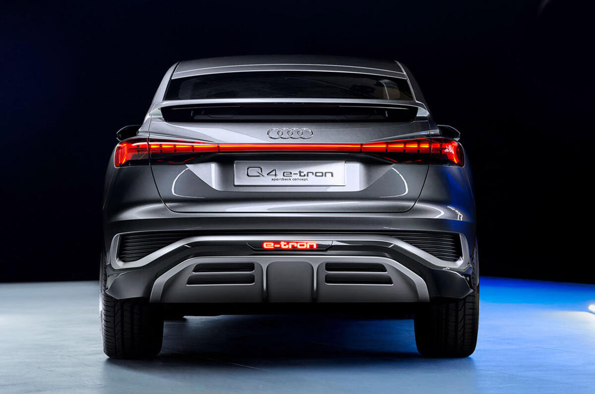 Audi Q4 E-tron - static rear Audi Q4 E-tron - static rear