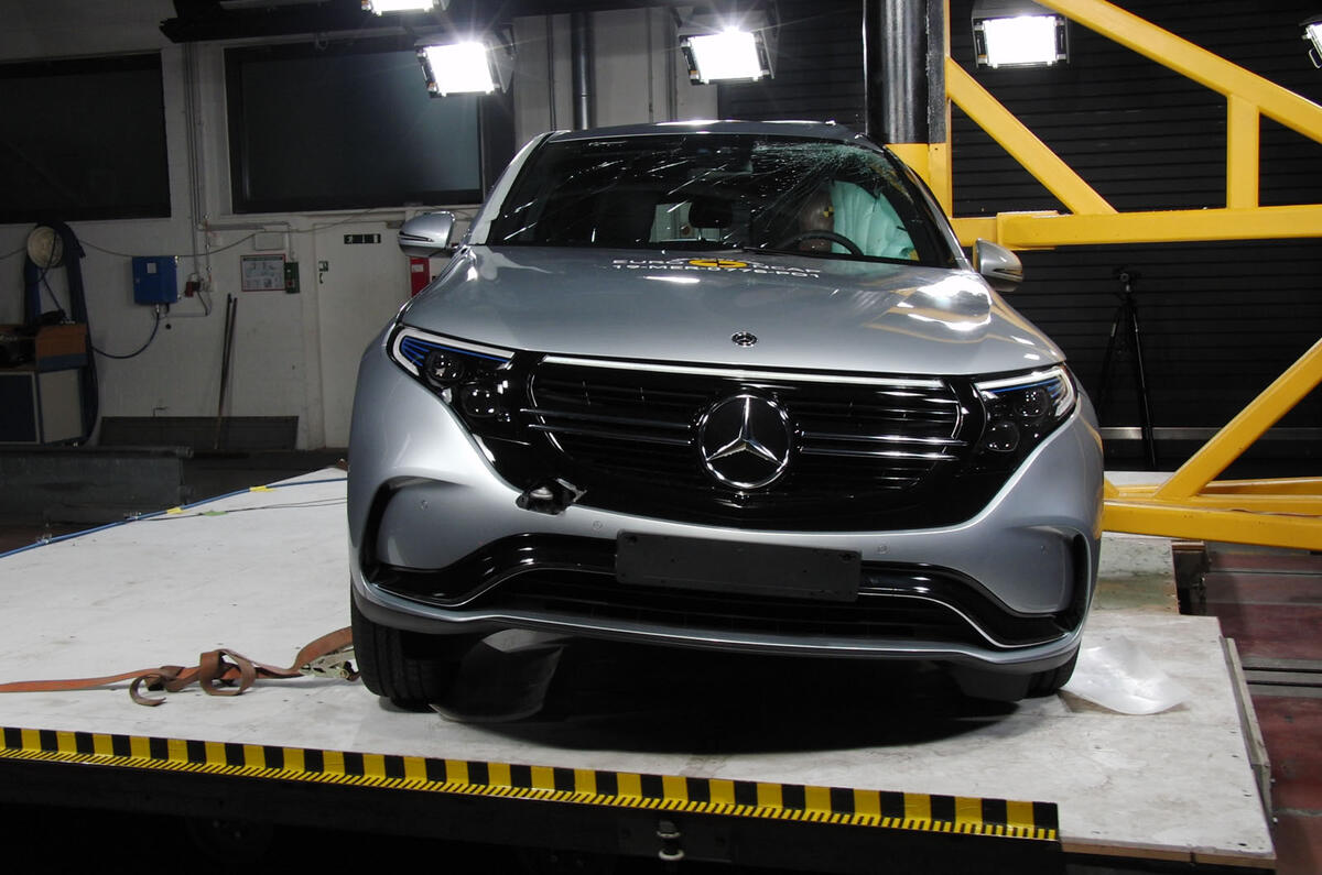 Mercedes-Benz EQC Euro NCAP crash test - front