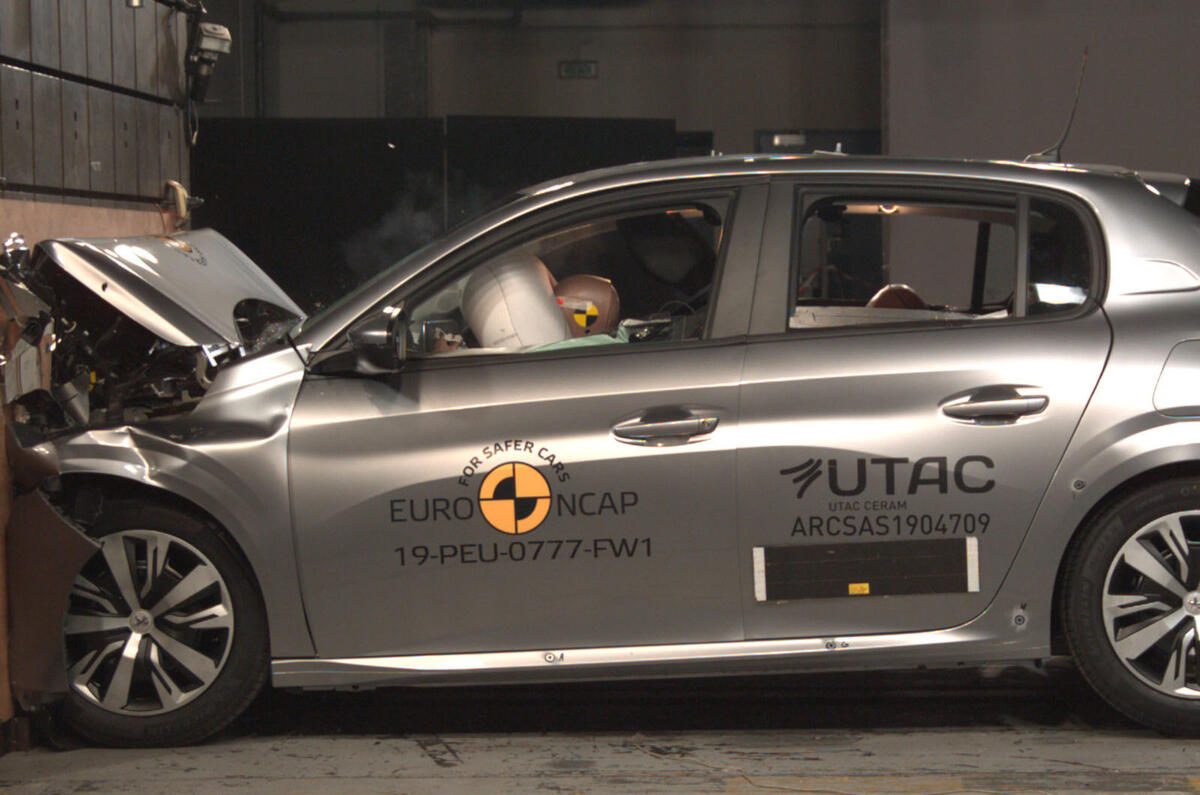 Euro NCAP crash test October 2019 - Peugeot 208