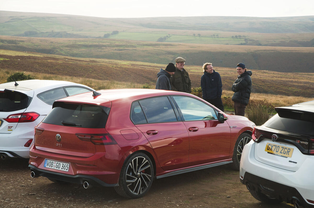 Britain's best affordable drivers car 2020 - VW Golf GTI - reportage rear Britain's best affordable drivers car 2020 - VW Golf GTI - reportage rear