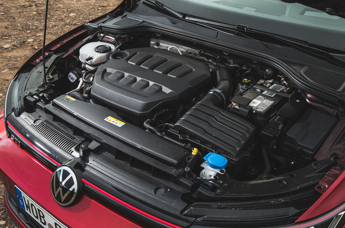 Britain's best affordable drivers car 2020 - VW Golf GTI - engine Britain's best affordable drivers car 2020 - VW Golf GTI - engine
