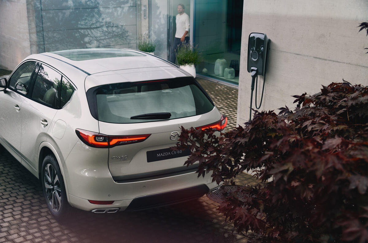 58 Mazda CX 60 2022 official reveal images charging 58 Mazda CX 60 2022 official reveal images charging