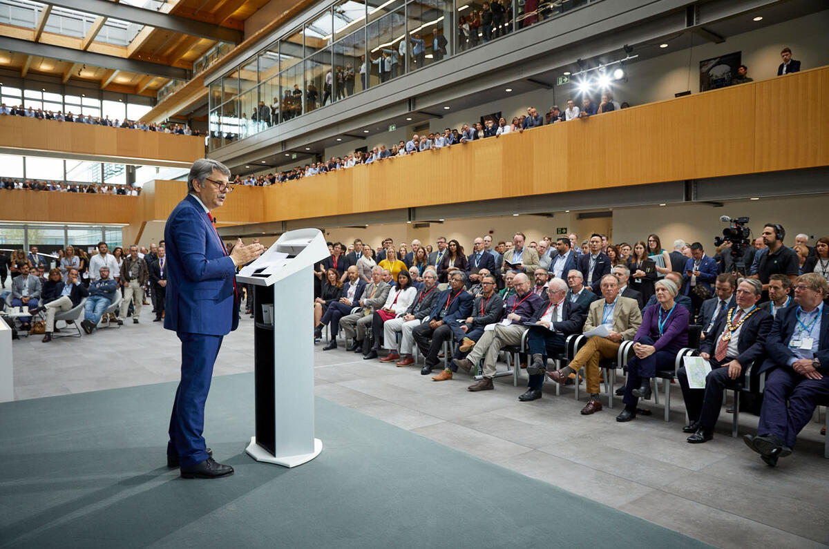 Speth delivering speech Speth delivering speech