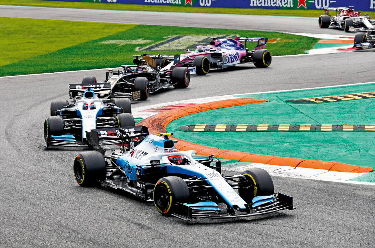 George Russell driving George Russell driving