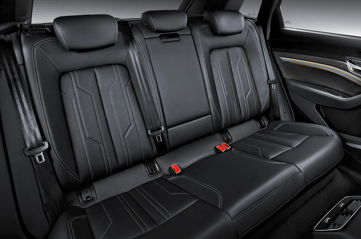 Audi E-tron 2019 official reveal rear seats
