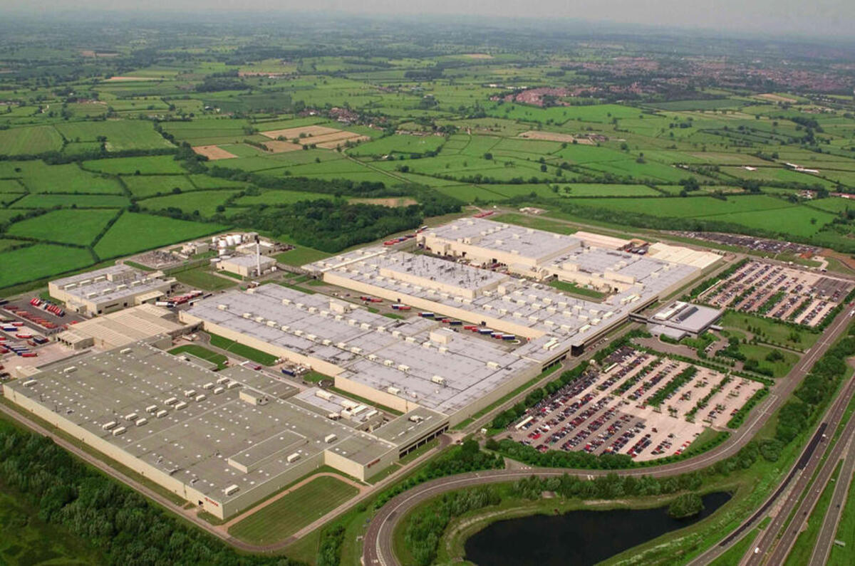 6 burnaston factory aerial view