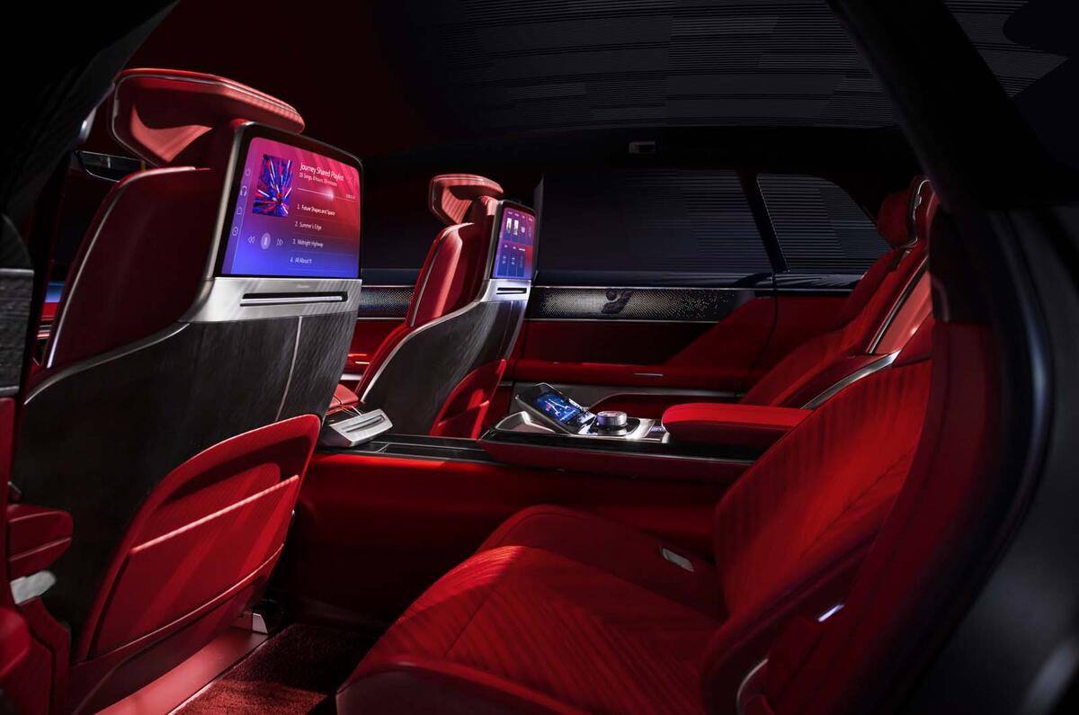Cadillac Celestiq 2025 interior, rear seats Cadillac Celestiq 2025 interior, rear seats