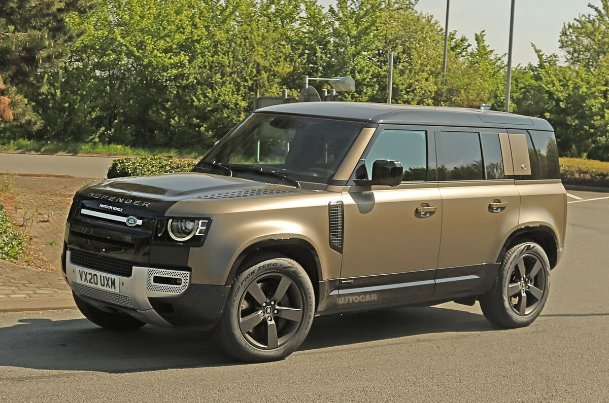 Land Rover Defender V8 - spy shot Land Rover Defender V8 - spy shot