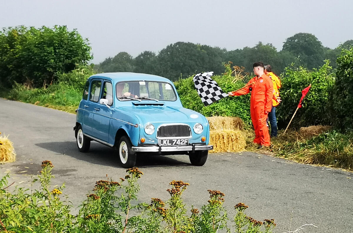 6 Shere Hillclimb 2021 event finish line