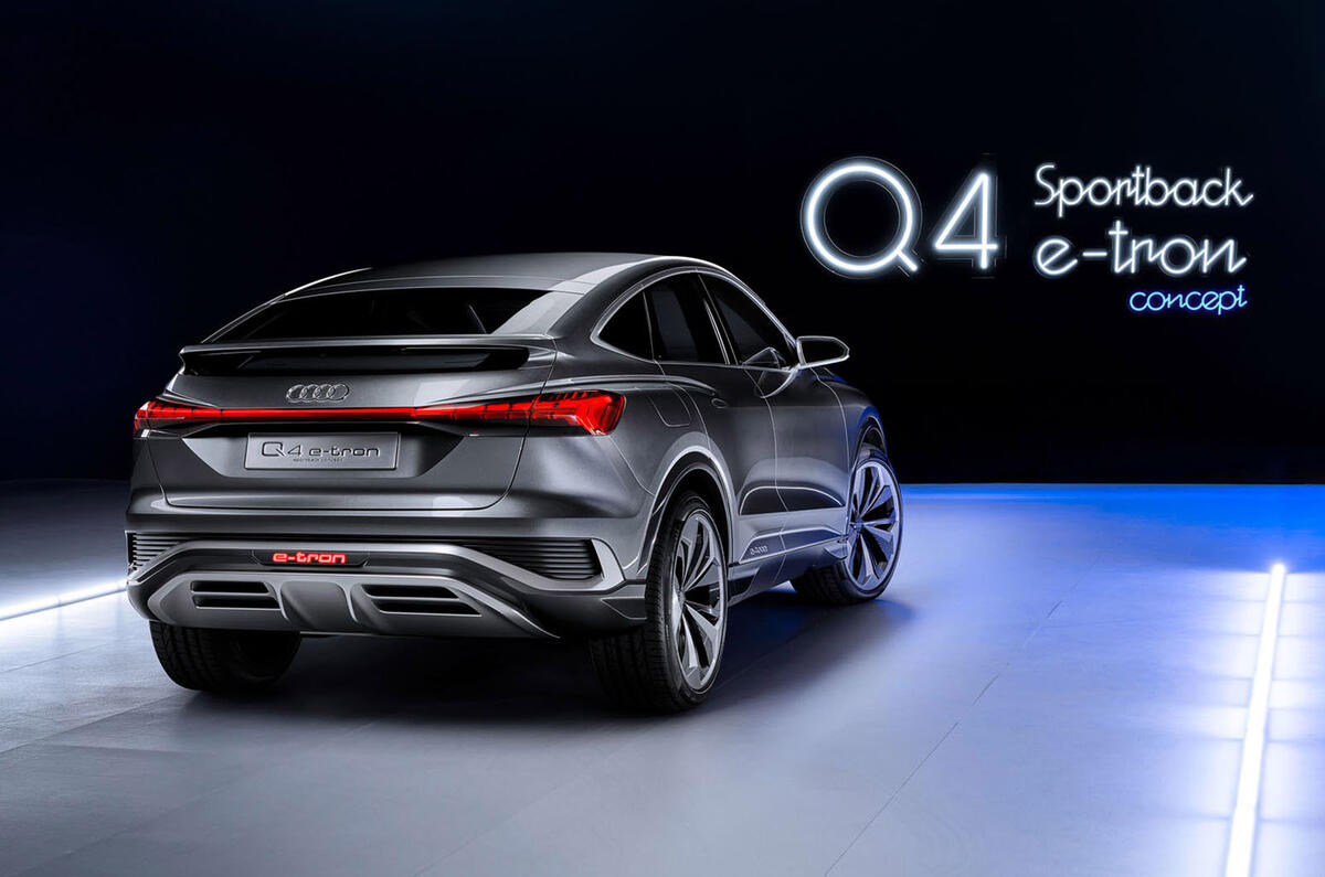Audi Q4 E-tron - static rear Audi Q4 E-tron - static rear