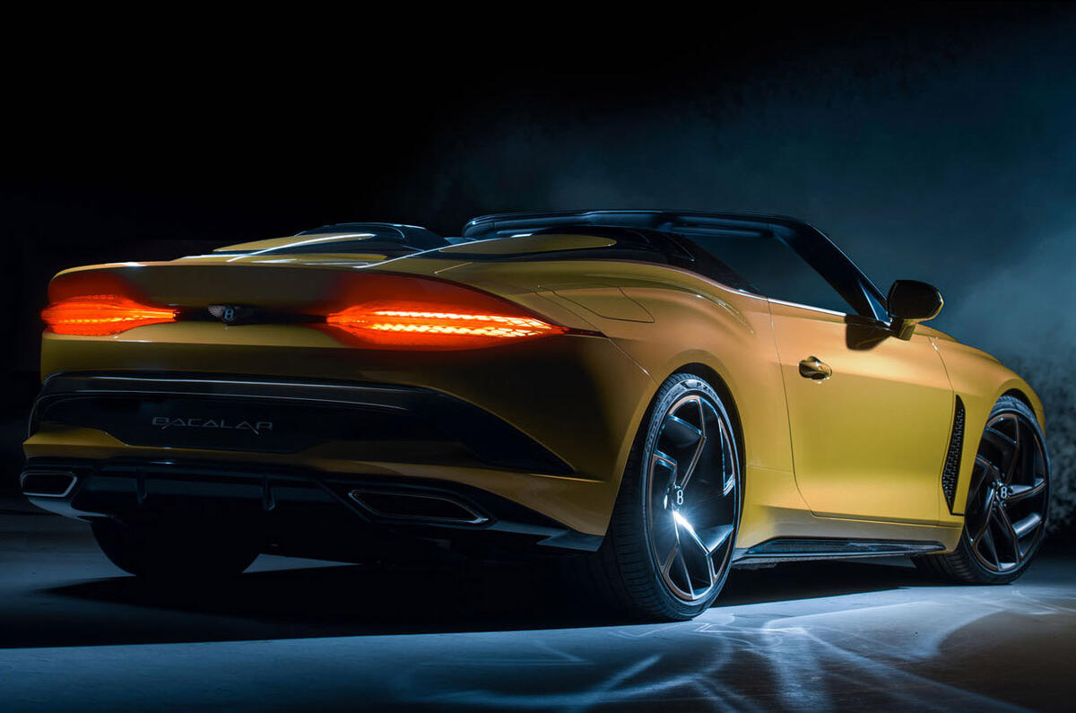 Bentley Bacalar 2020 - stationary rear Bentley Bacalar 2020 - stationary rear