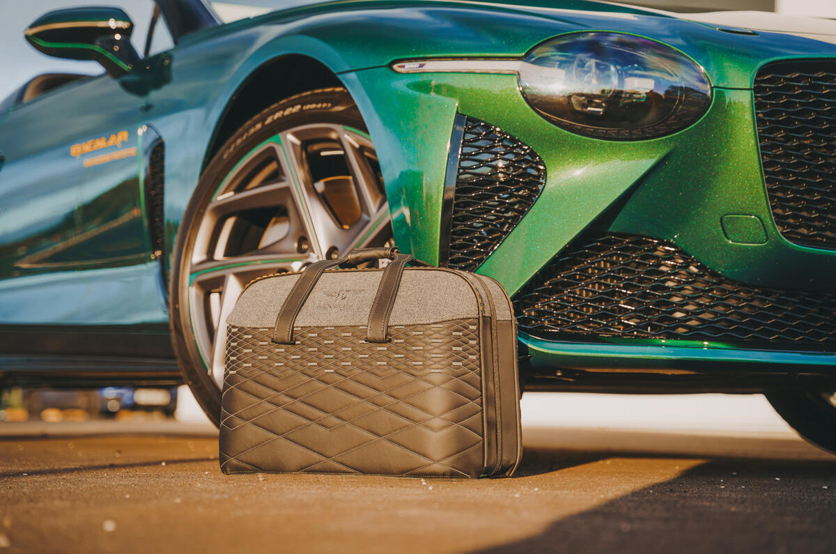 61 Bentley Cupra Christmas road trip bentley mulliner bag