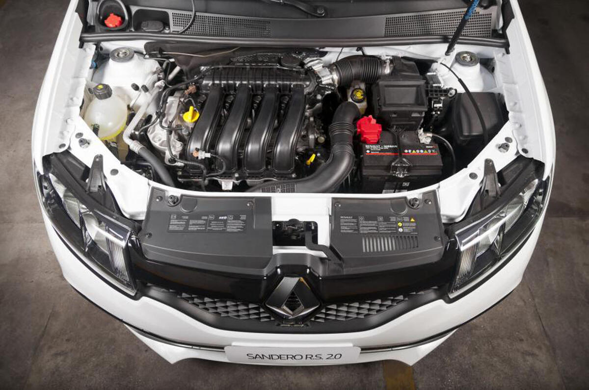 Renaultsport history picture special - Renaultsport Sandero RS 2.0 engine Renaultsport history picture special - Renaultsport Sandero RS 2.0 engine