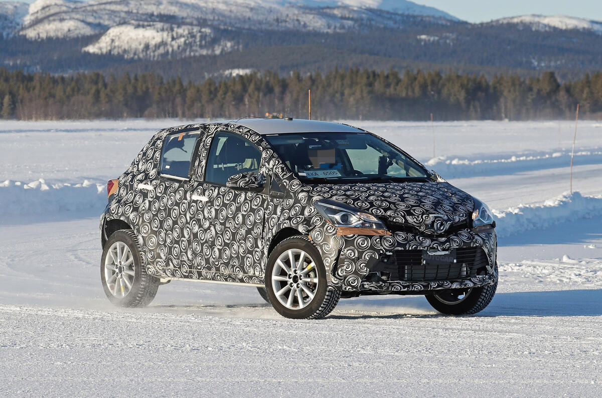 2021 Toyota small SUV prototype - cornering front