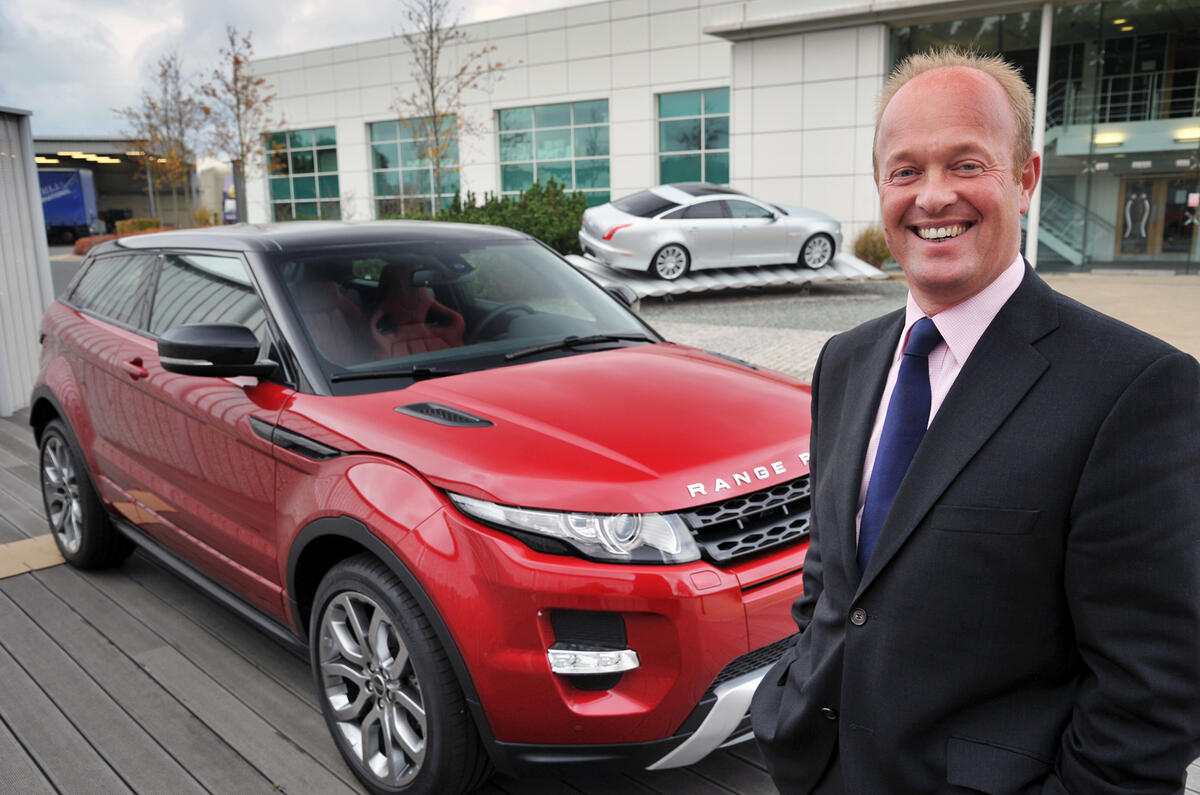 JLR's UK managing director, Jeremy Hicks