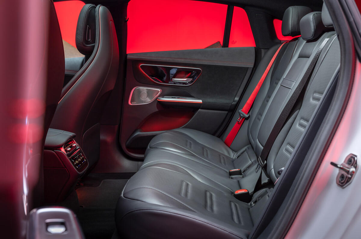 66 Mercedes AMG EQE53 official reveal rear seats 66 Mercedes AMG EQE53 official reveal rear seats