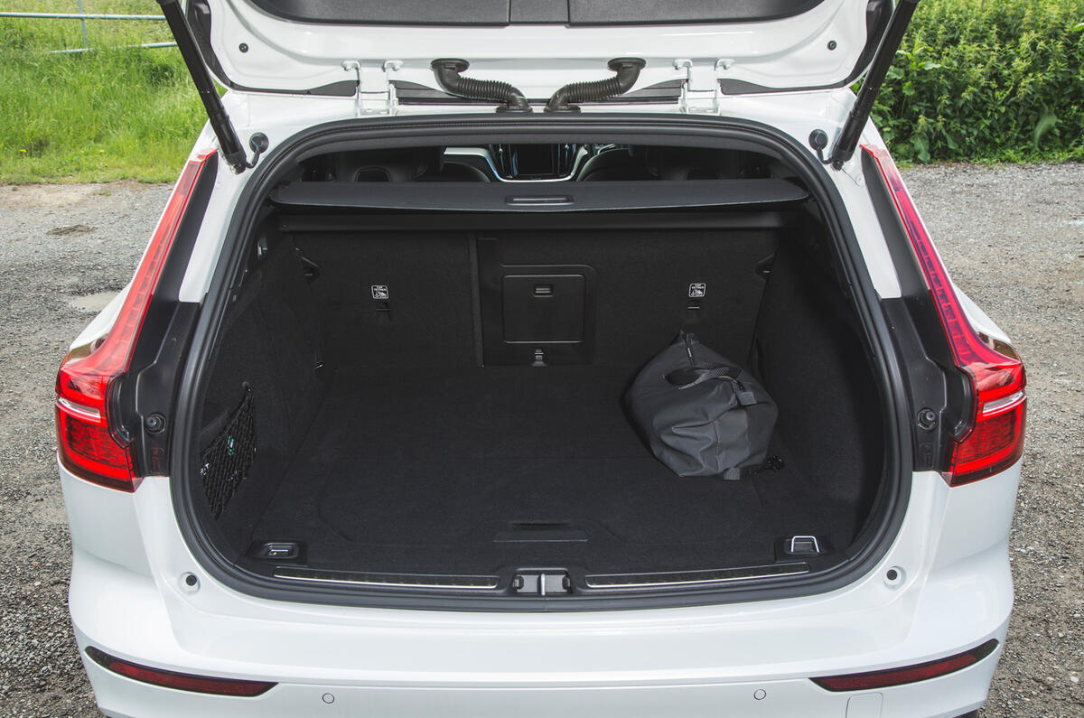 66 PHEV wagons triple test 2021 v60 boot