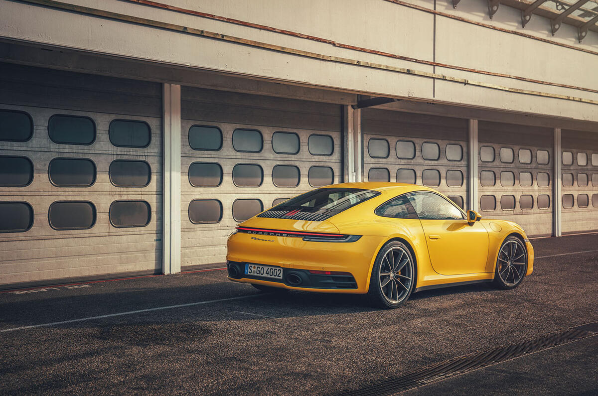 2019 Porsche 911 Carrera S track drive - static rear