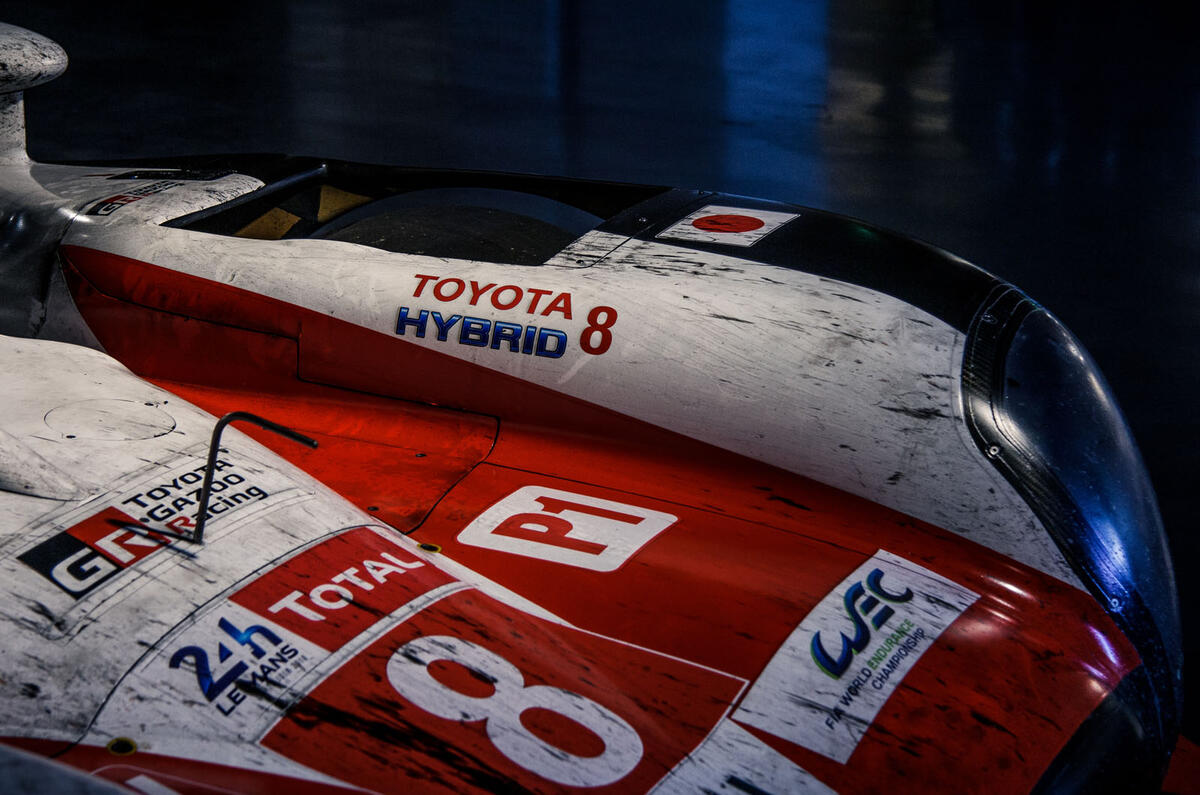 Waking the Toyota GT-One - historic Toyotas GT hybrid livery