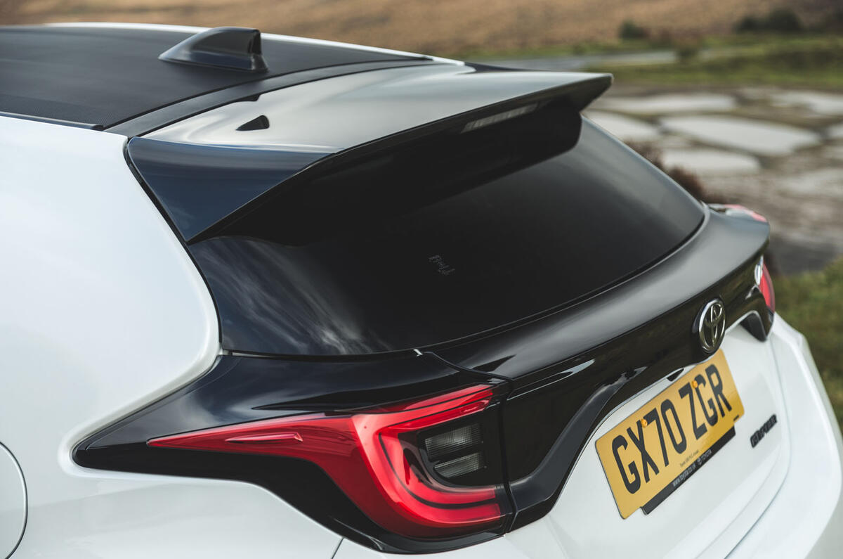 Britain's best affordable drivers car 2020 - Toyota GR Yaris - spoiler Britain's best affordable drivers car 2020 - Toyota GR Yaris - spoiler