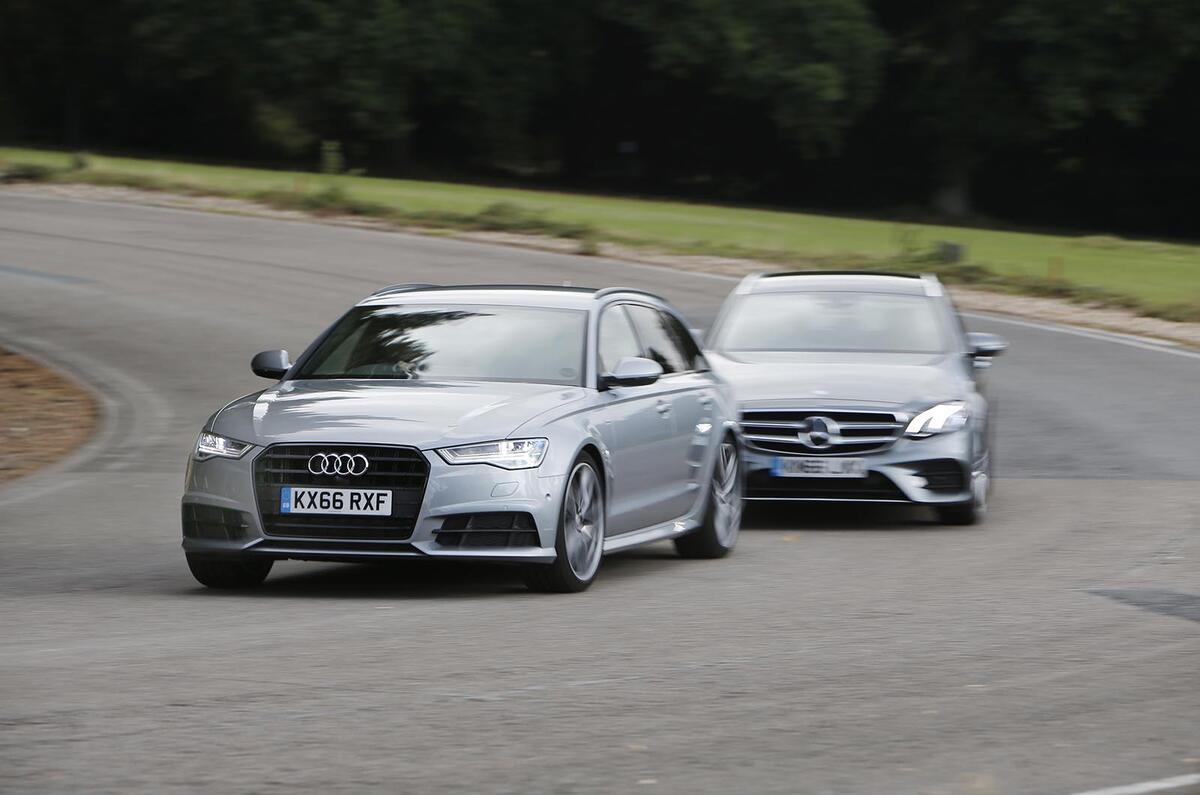 Mercedes-Benz E-Class Estate vs Volvo V90 vs Audi A6 Avant - group test