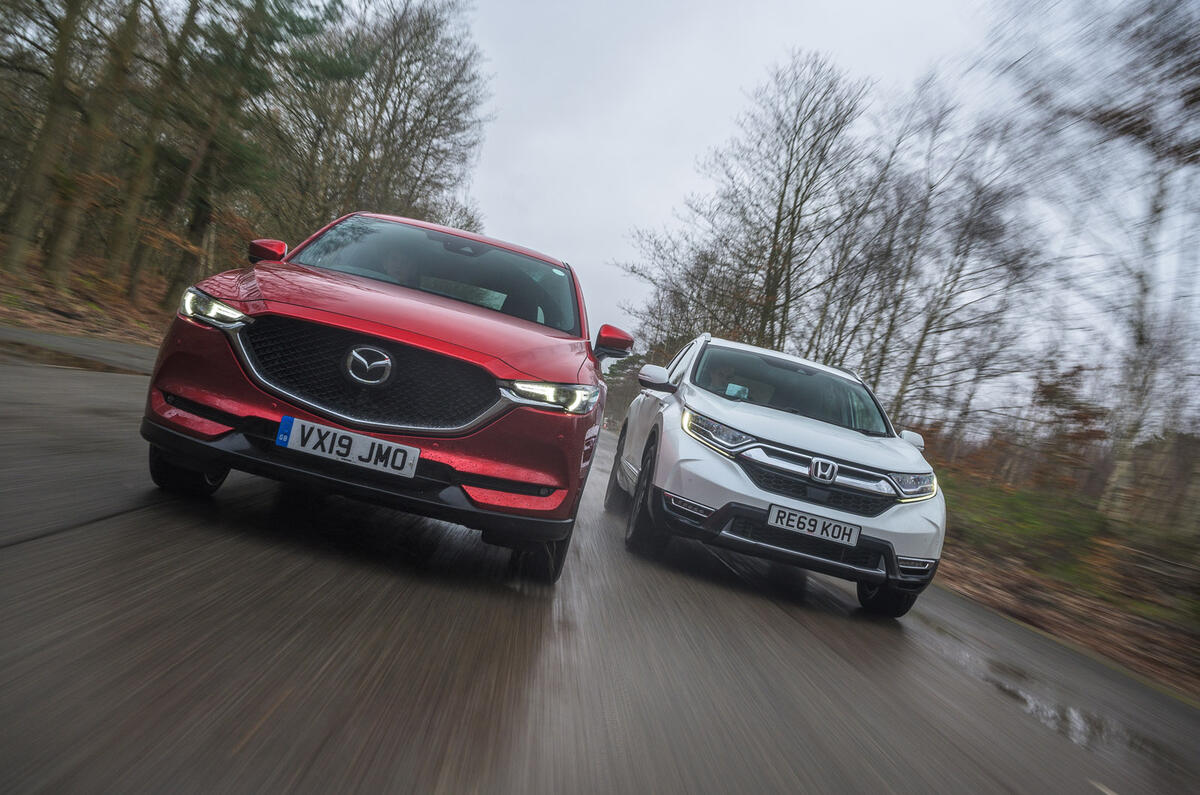 Hybrid mega-test - Mazda CX-5 and Honda CR-V