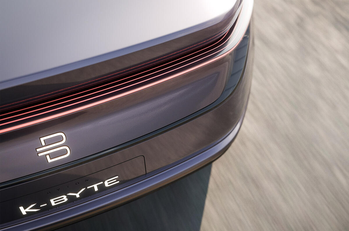 Byton K-Byte saloon concept rear lights