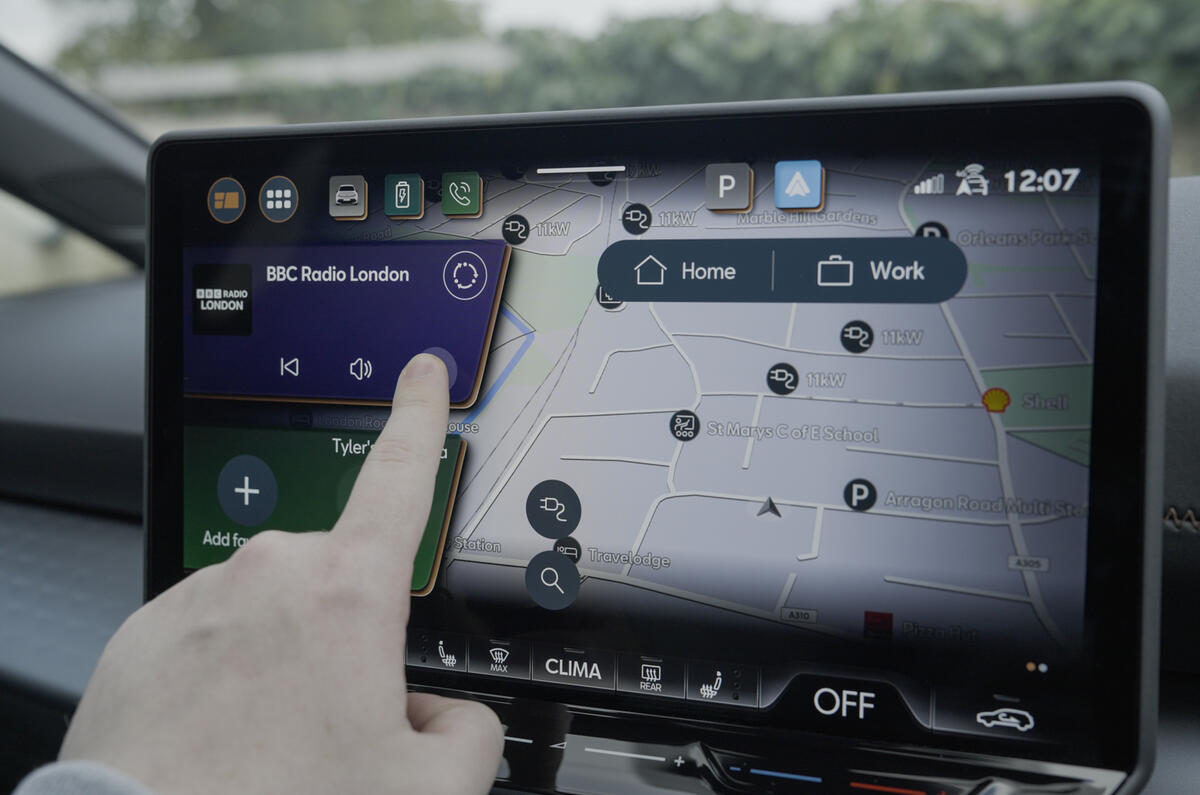 CUPRA Born infotainment touchscreen CUPRA Born infotainment touchscreen