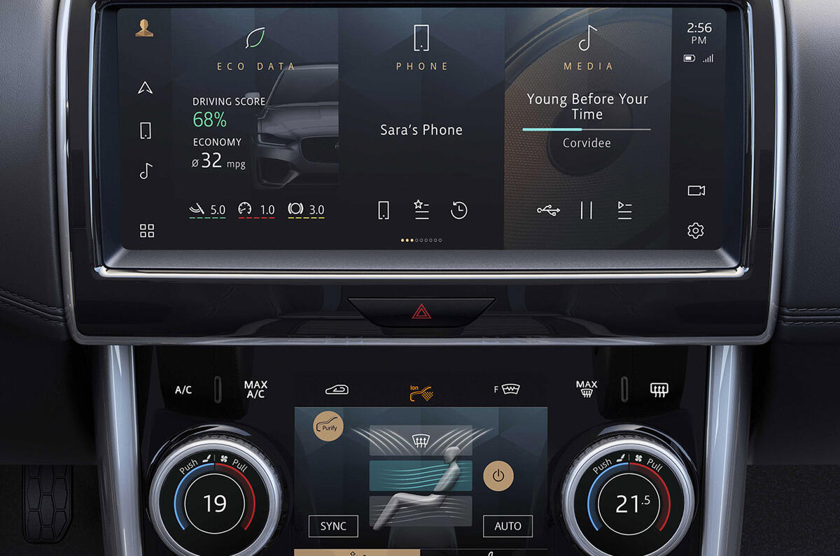 Jaguar XE - interior Jaguar XE - interior