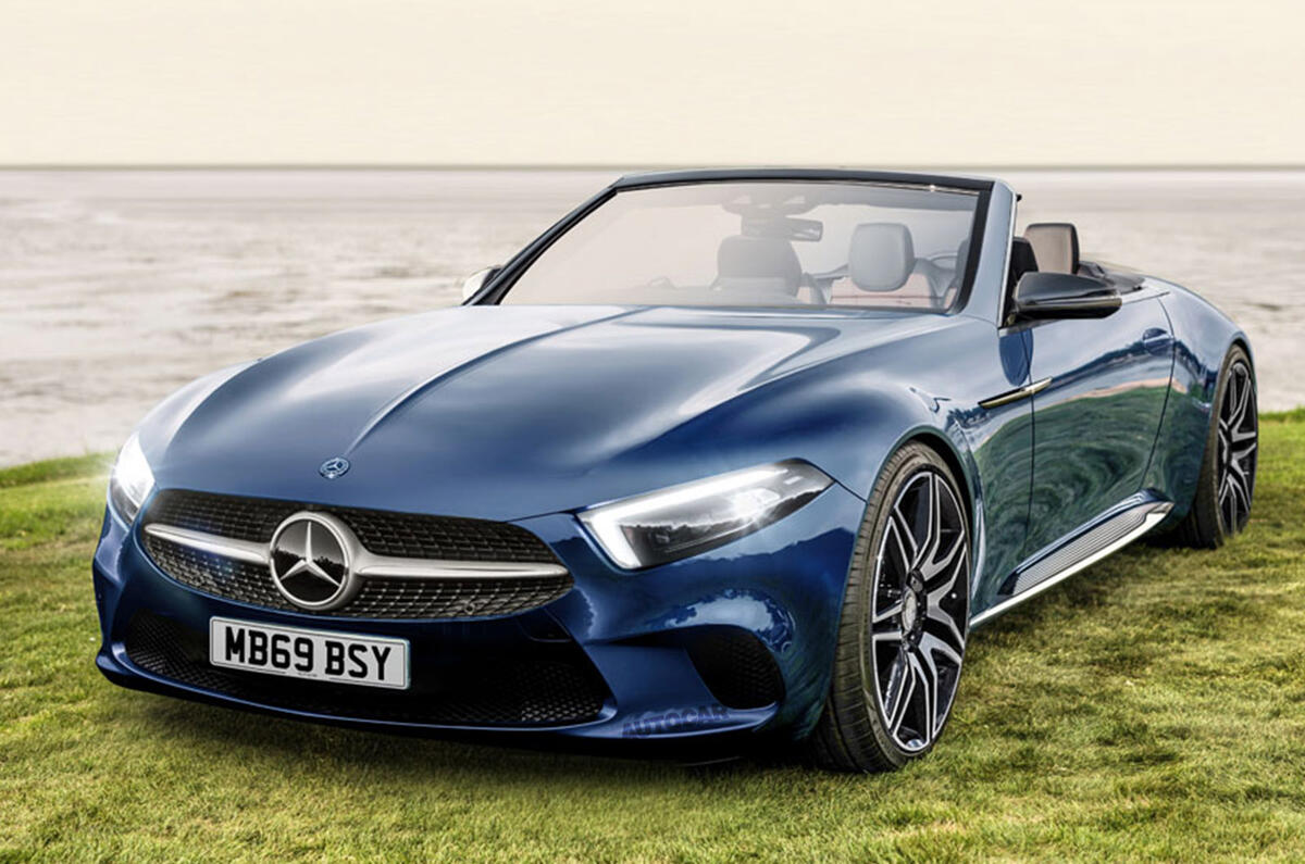 Mercedes-Benz SL render 2019 - stationary front Mercedes-Benz SL render 2019 - stationary front
