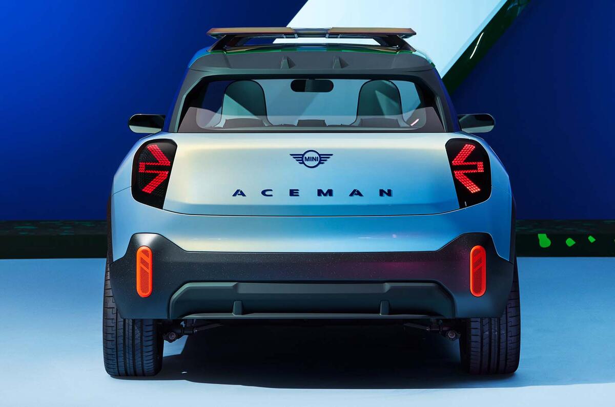 Mini Aceman concept 2022 rear Mini Aceman concept 2022 rear