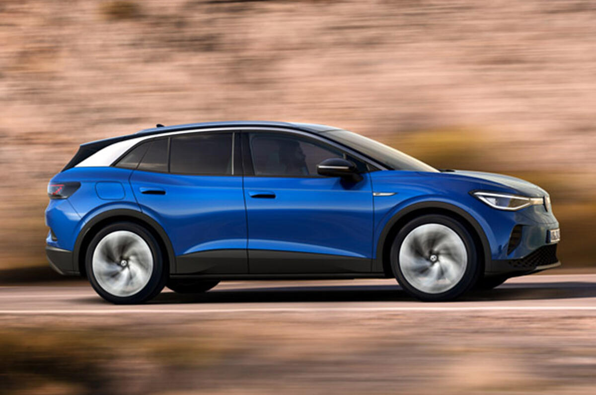 Volkswagen ID 4 - side Volkswagen ID 4 - side