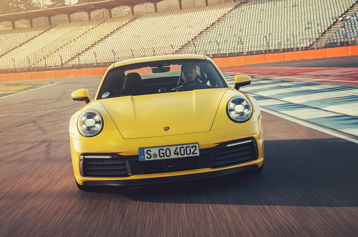 2019 Porsche 911 Carrera S track drive - track nose